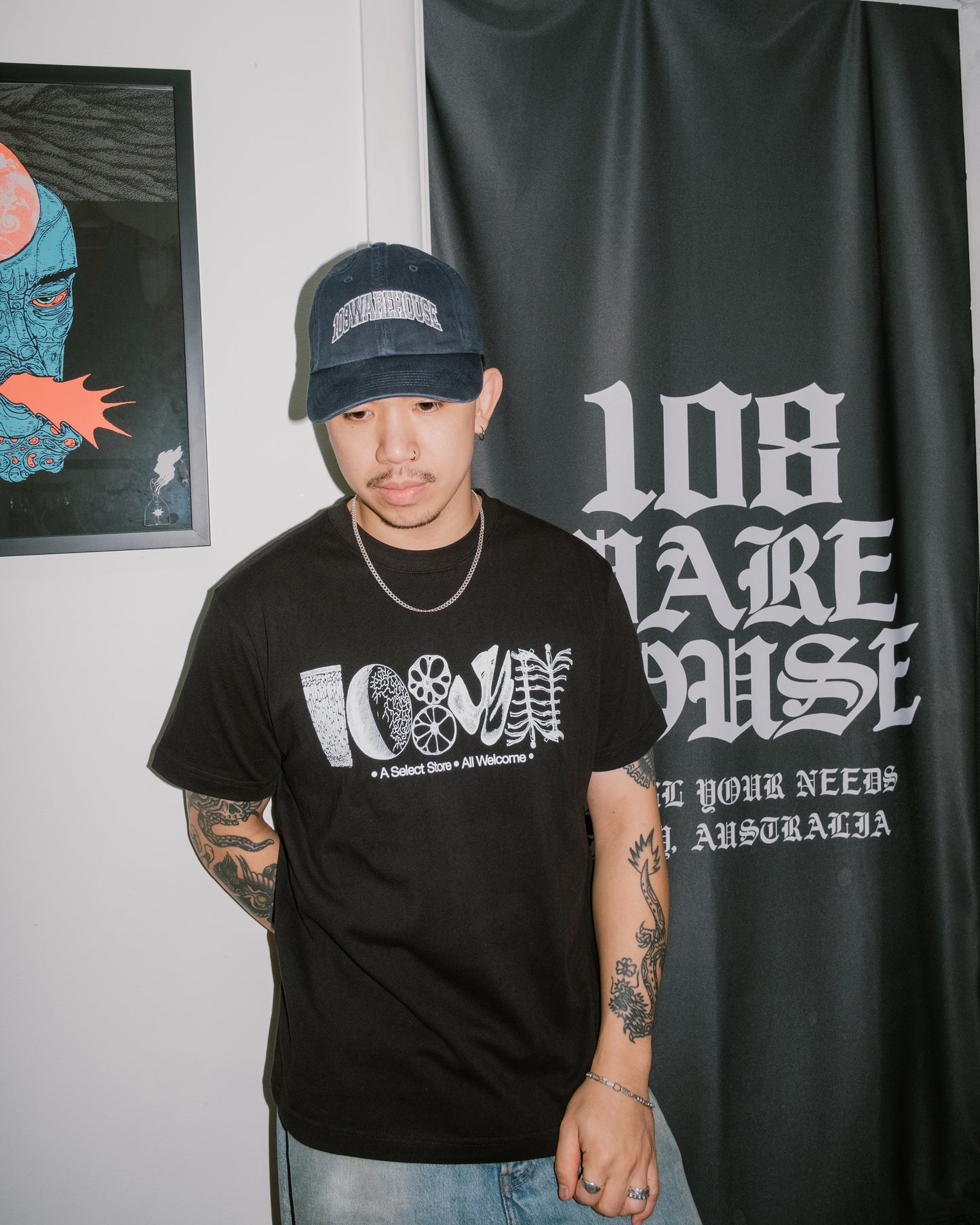 108Warehouse - Experiments T-Shirt (Black)