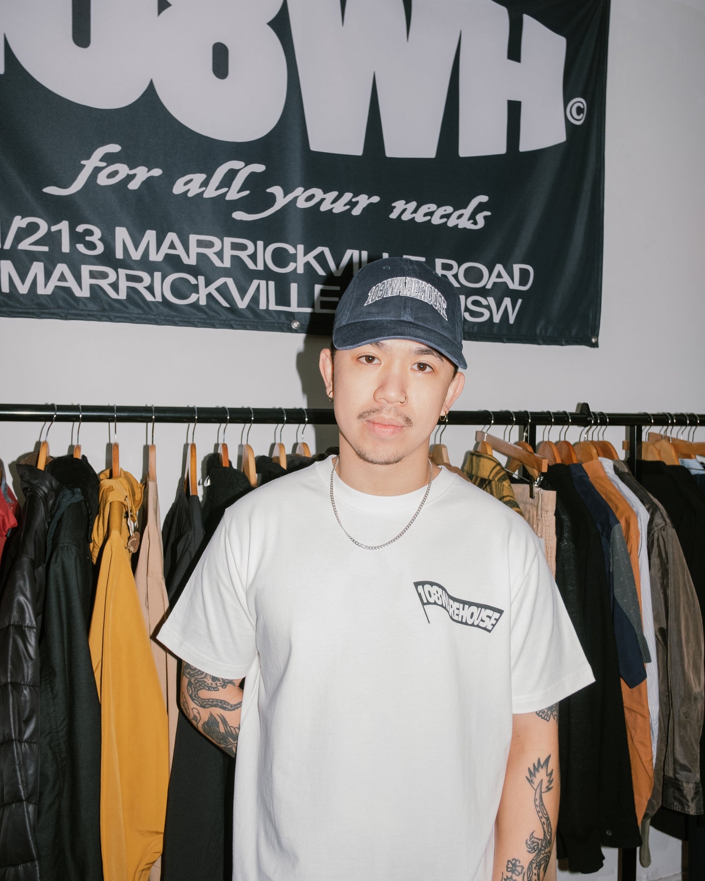 108Warehouse - Flag T-Shirt (White)