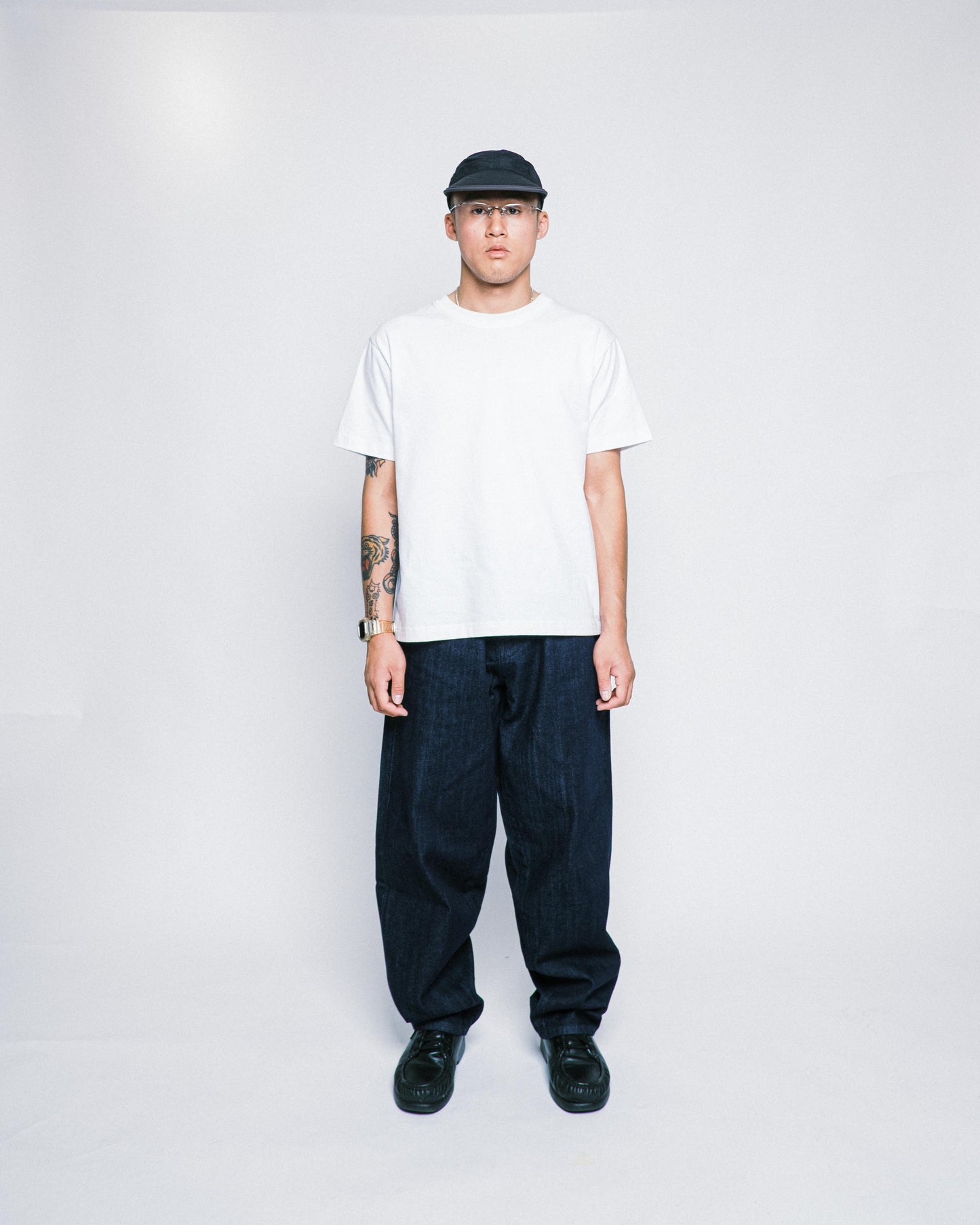 108WAREHOUSE - Baggy Jeans - One Wash Indigo