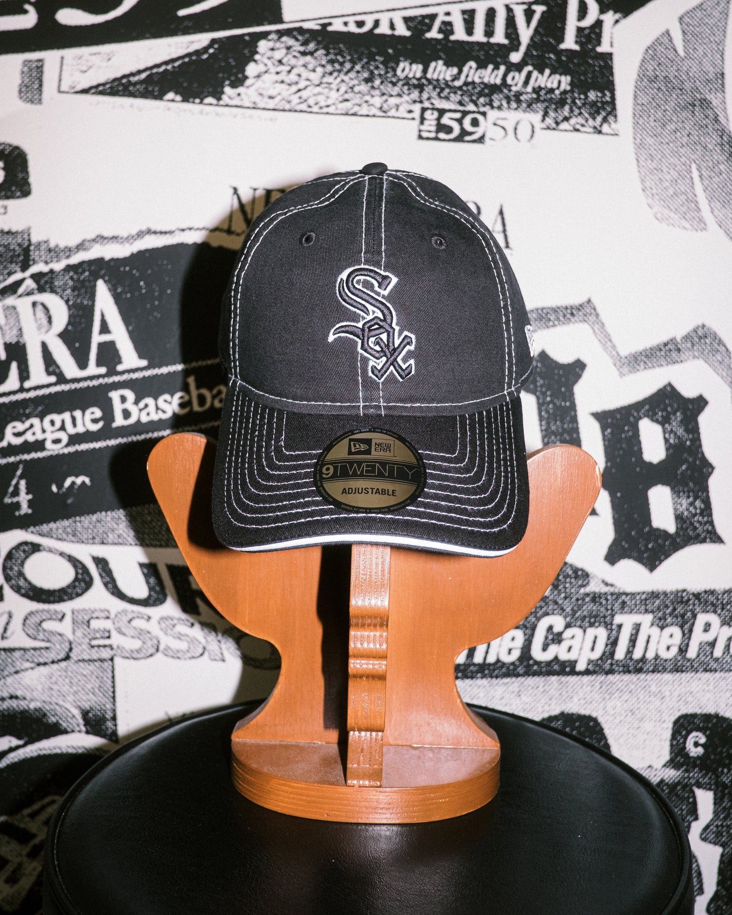 New Era - 9TWENTY CHI White Sox Contrast Team Cap - Black
