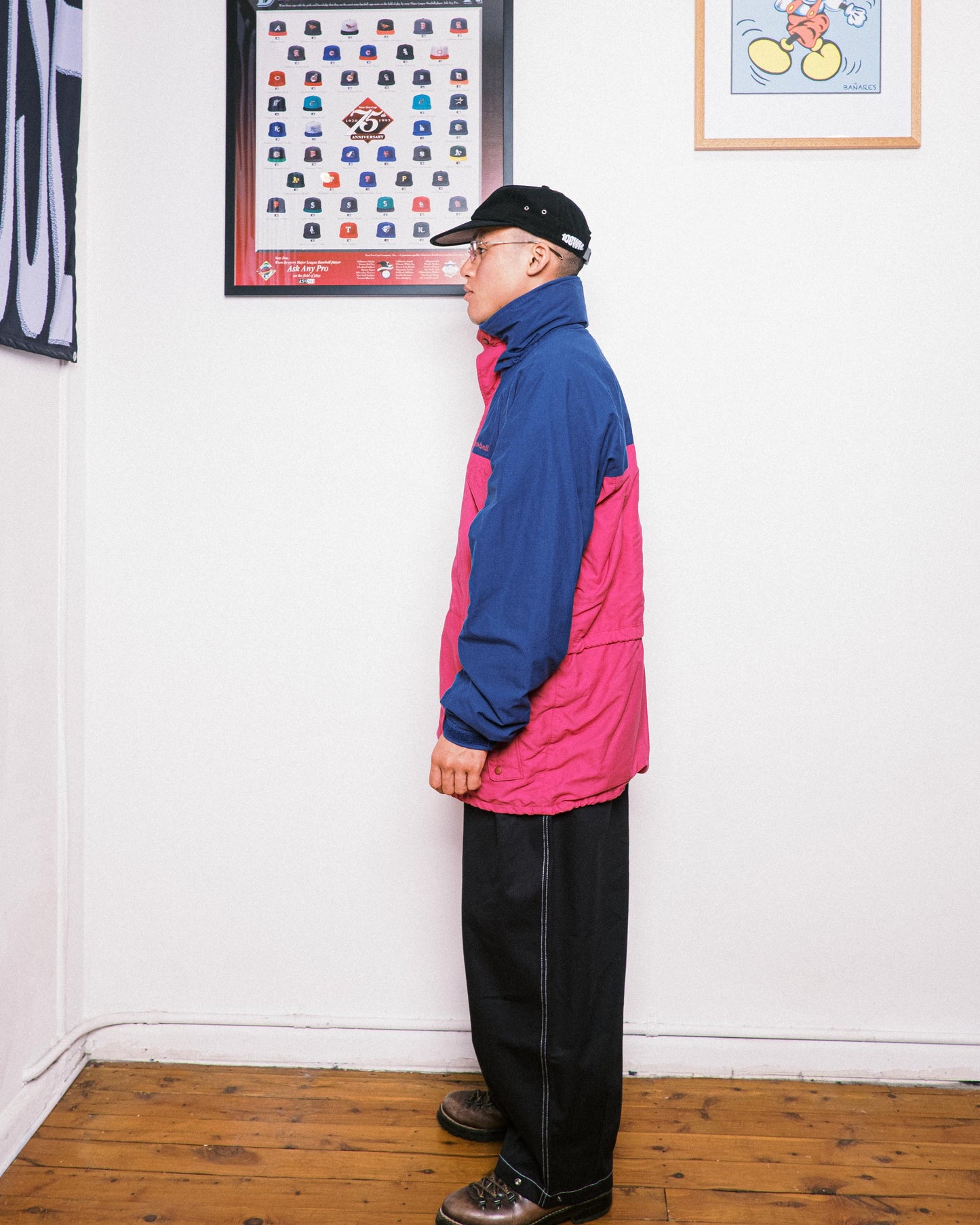 Montbell 2-Tone Pink/Navy 90s Parka Jacket