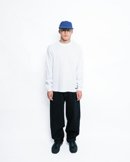 108WAREHOUSE - Waffle Knit Long Sleeve - White