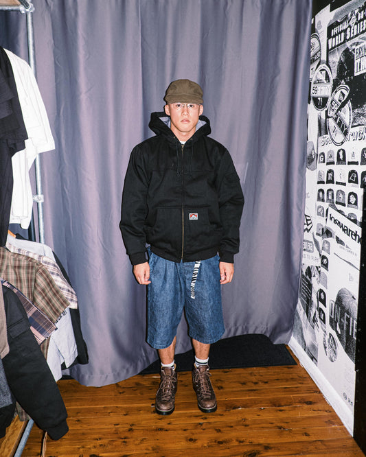 Ben Davis - Hooded Jacket Polar Fleece Lining (Black)