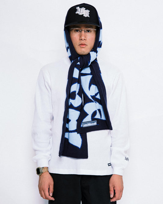 108WAREHOUSE - Scarf “CG Logo” - Navy/Sky