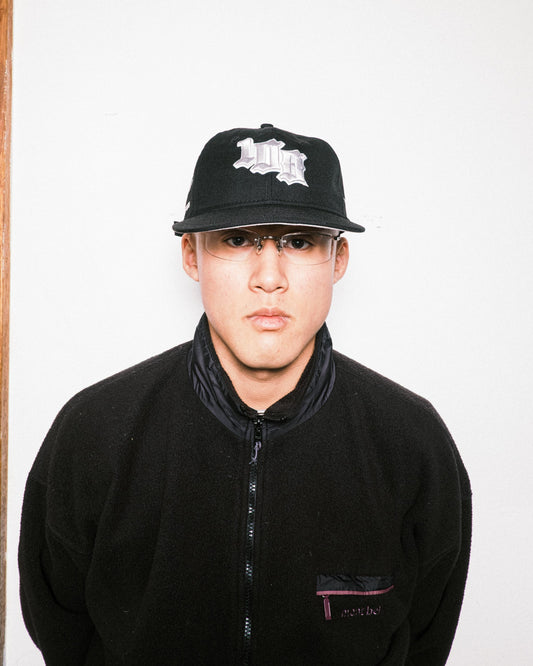 New Era x 108WAREHOUSE - 9FIFTY® Retro Crown Strapback Cap - Black