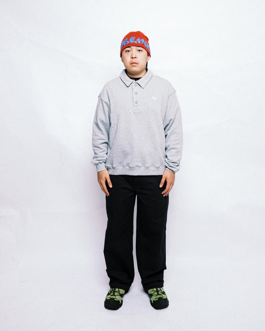 108WAREHOUSE - Rugby Pullover - Heather Grey