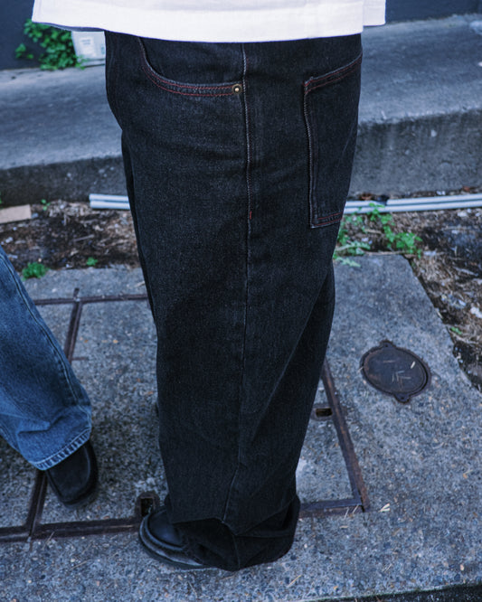 Pseushi - Loose Jeans - Mud Wash