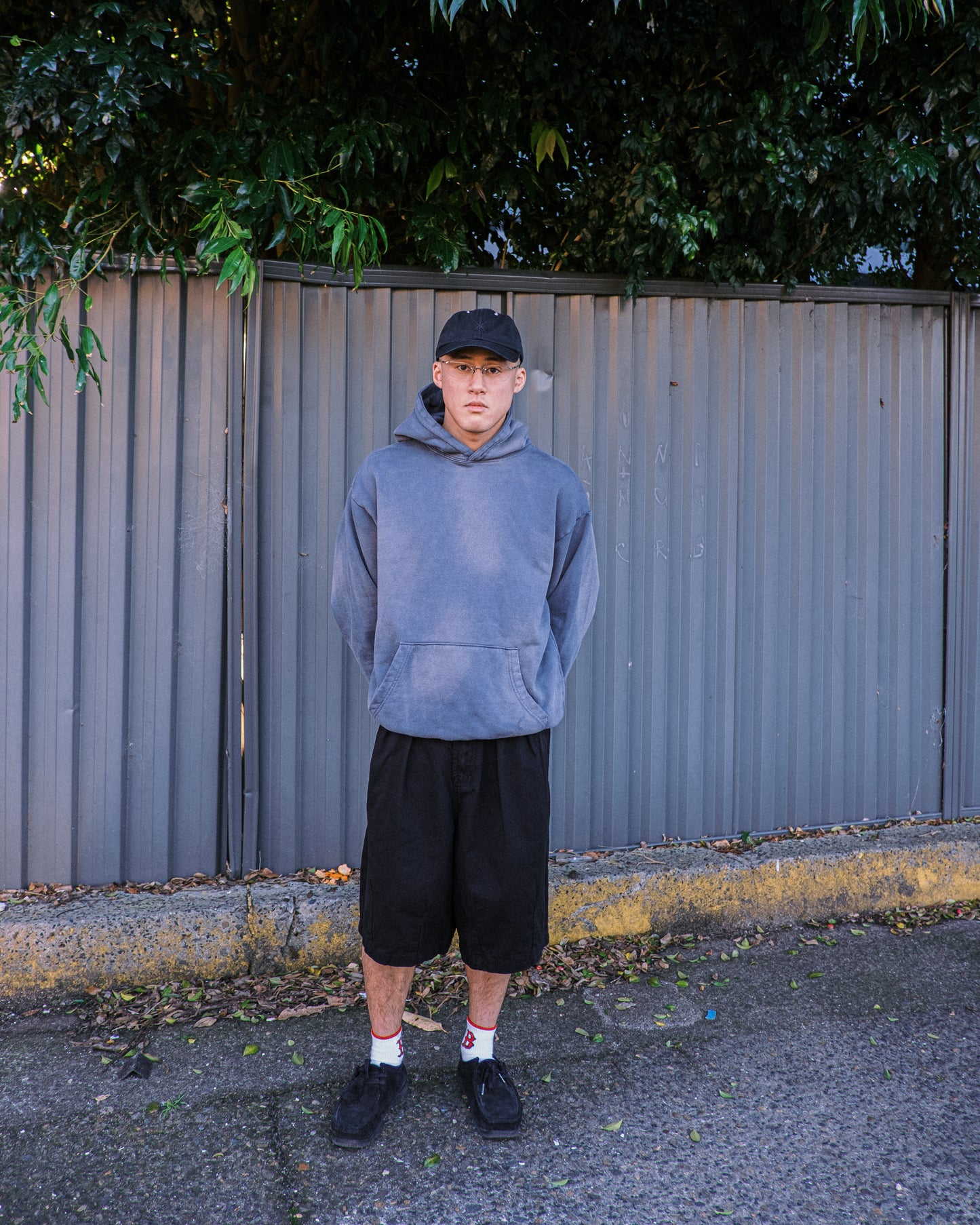 Pseushi - Pareidolia Hoodie - Faded Grey