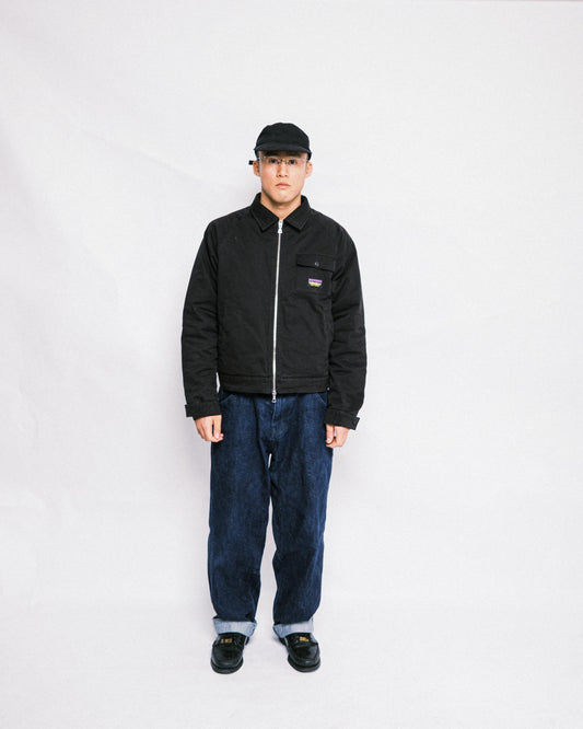 108WAREHOUSE - Work Jacket (Padded) - Washed Black