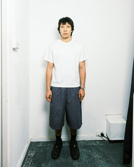 108WAREHOUSE - Plaid Easy Shorts - Blue