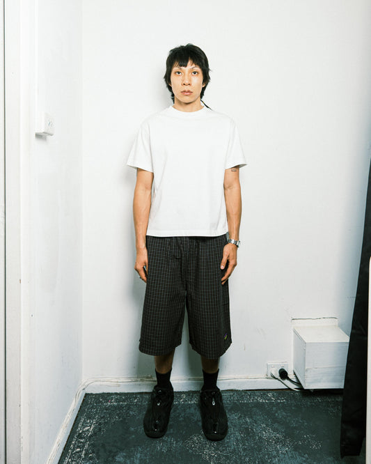 108WAREHOUSE - Plaid Easy Shorts - Black