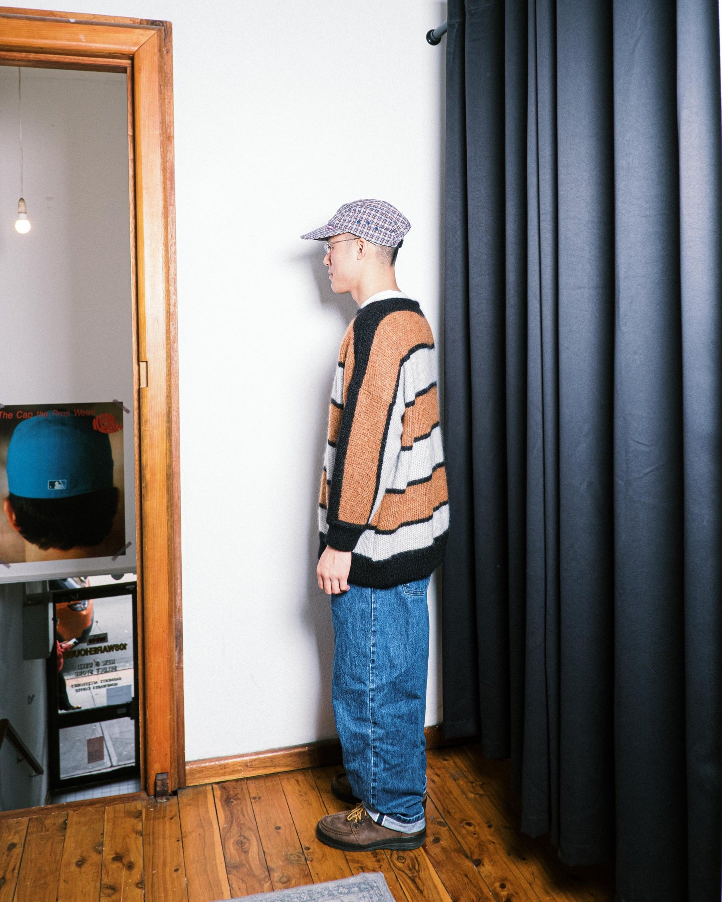 Needles Orange/White Knit