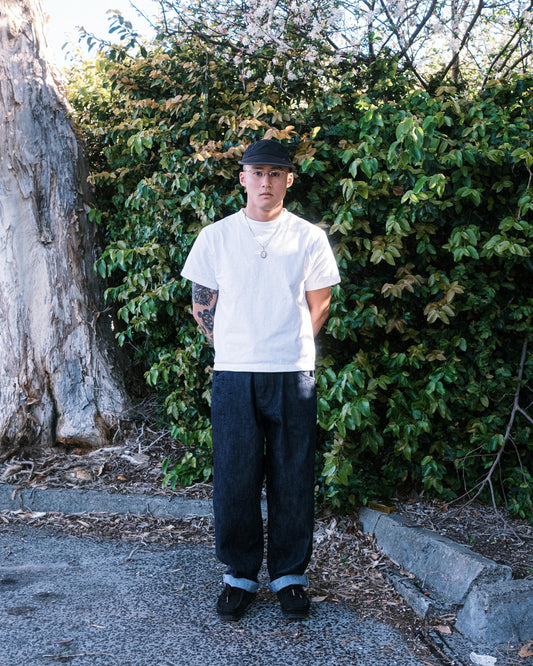 108WAREHOUSE - Baggy Selvedge Denim - Raw Indigo