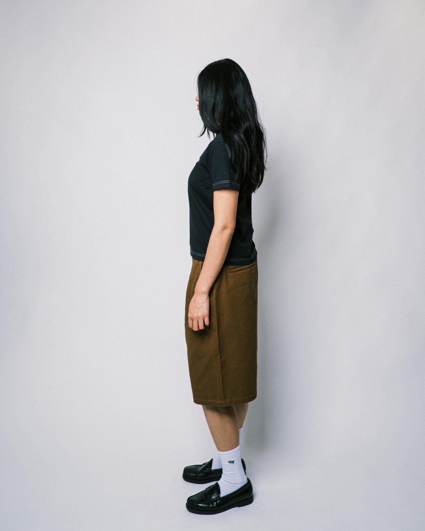 108WAREHOUSE - Big Twill Shorts - Coffee