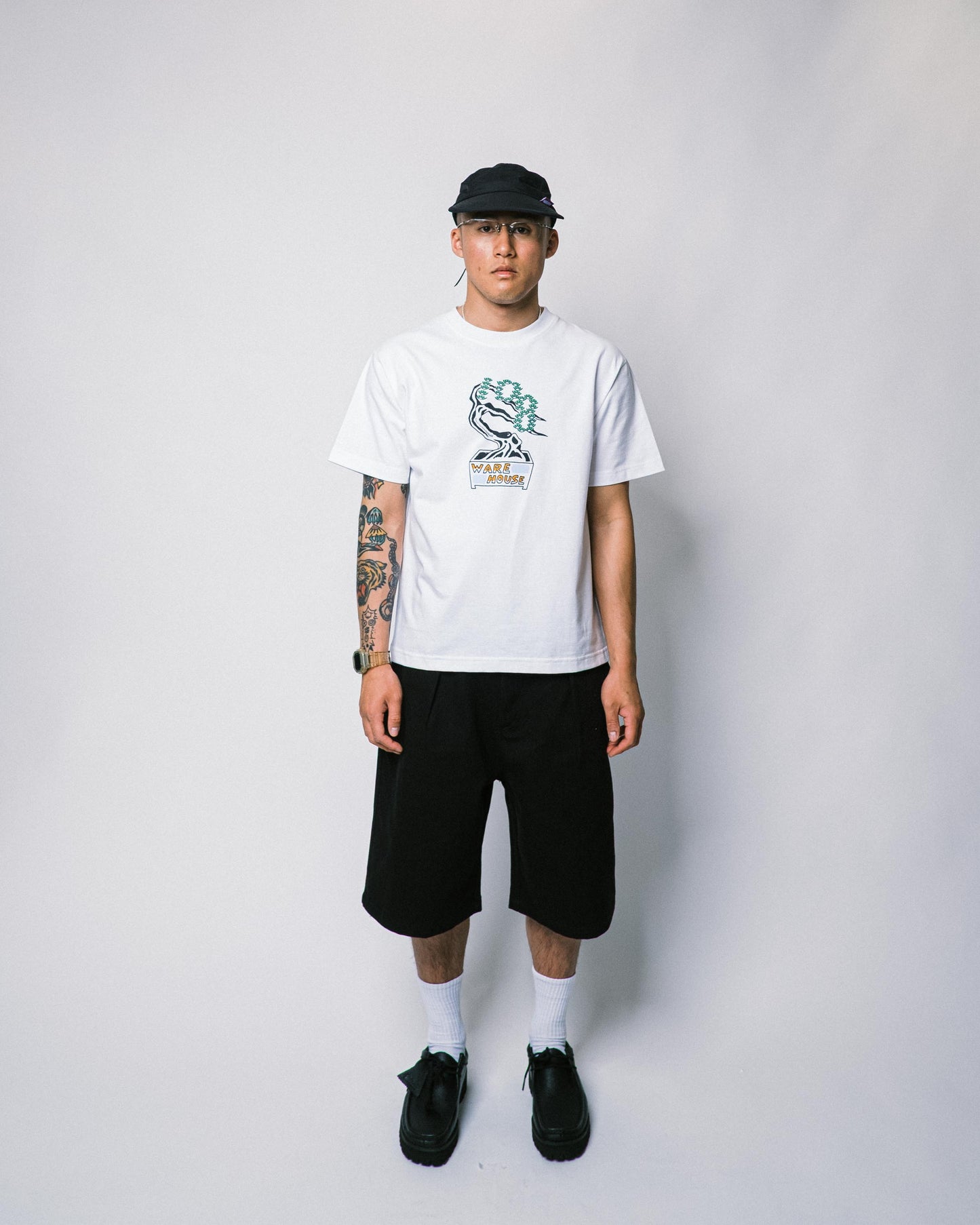108WAREHOUSE - Big Twill Shorts - Black