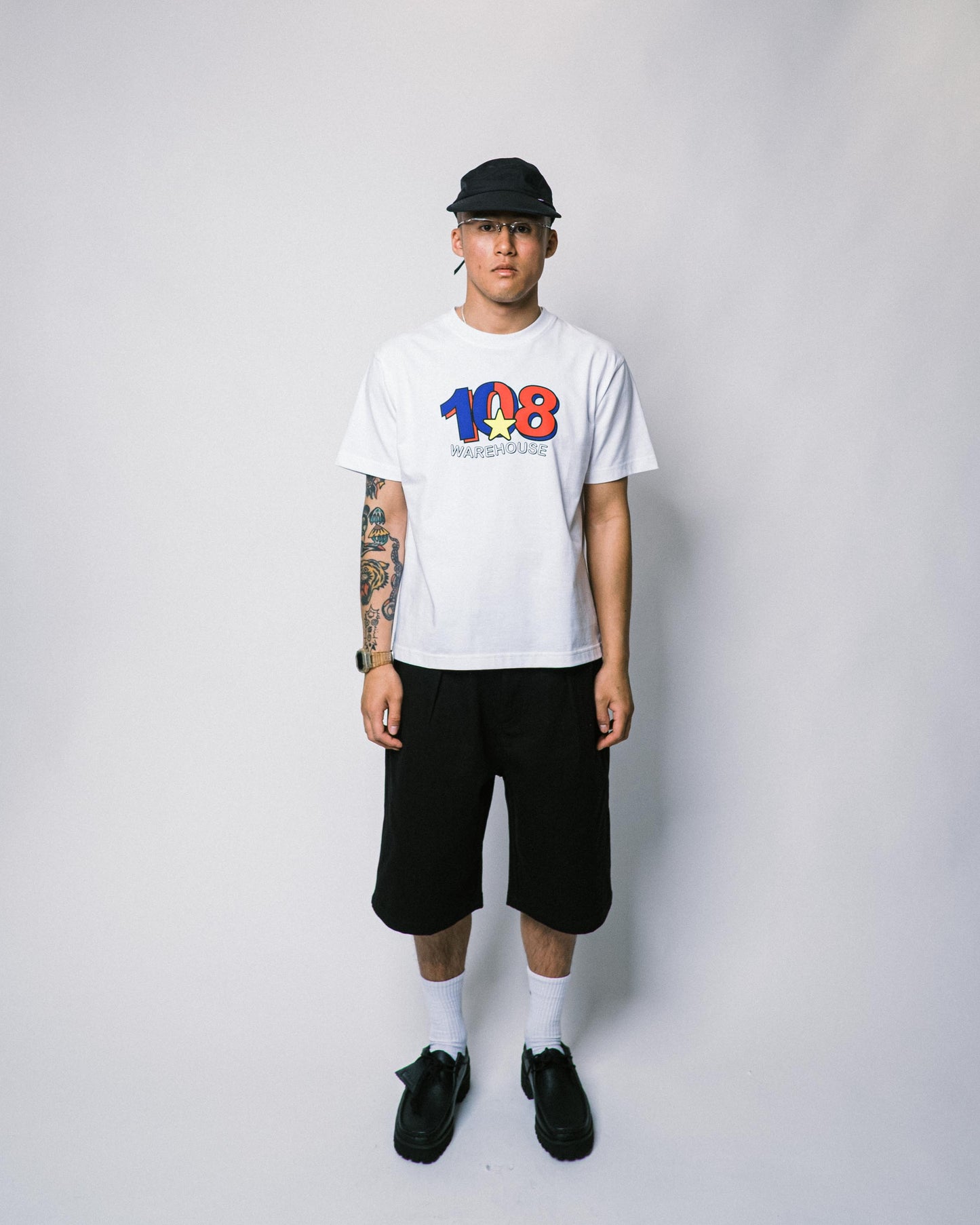 108WAREHOUSE - Star T-Shirt - White