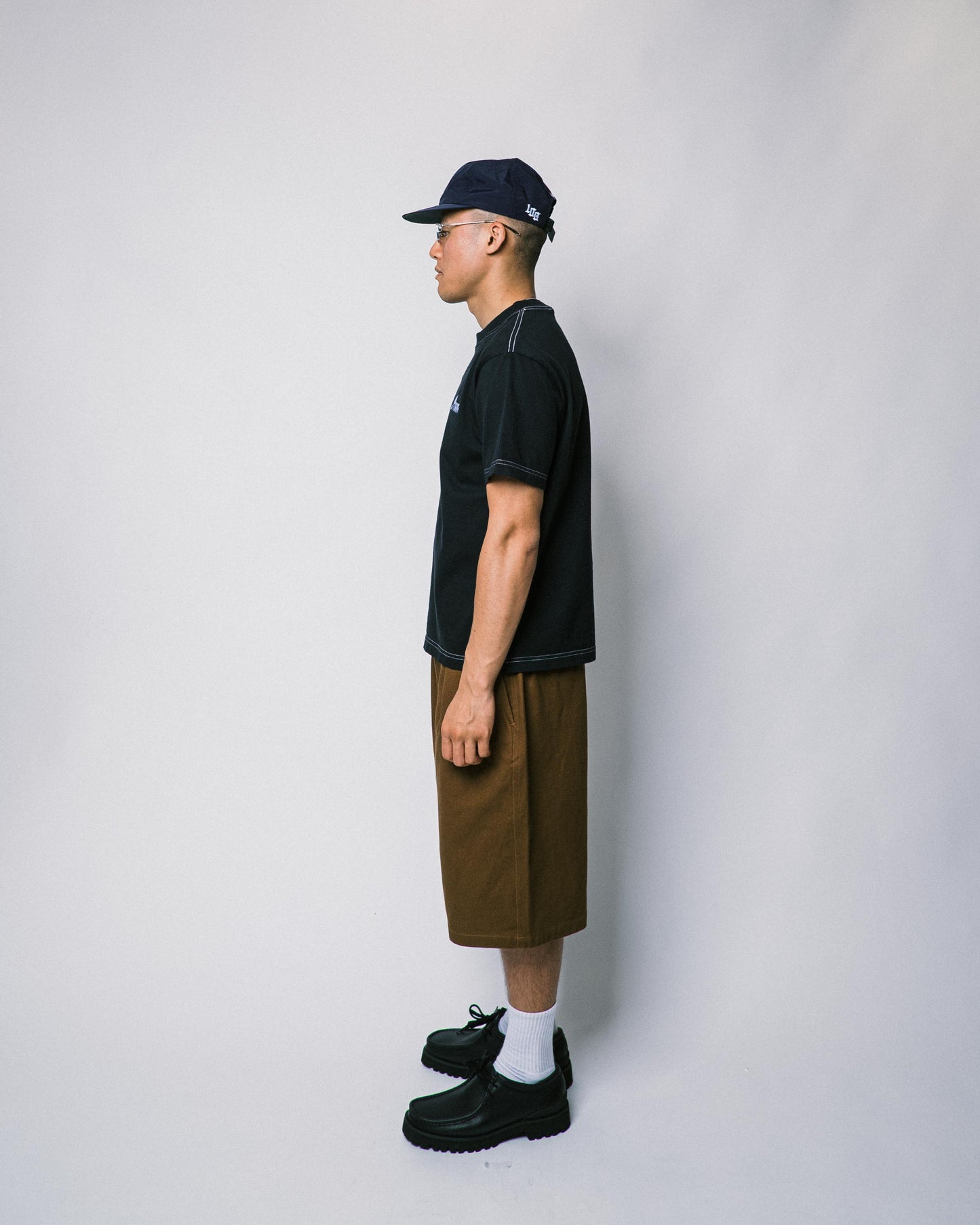 108WAREHOUSE - Big Twill Shorts - Coffee