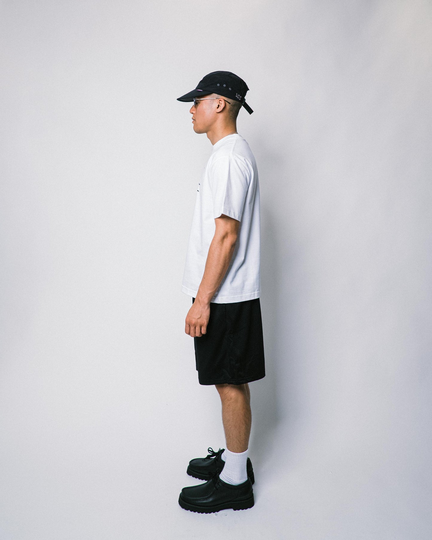 108WAREHOUSE - Stripe Logo Mesh Shorts - Blue