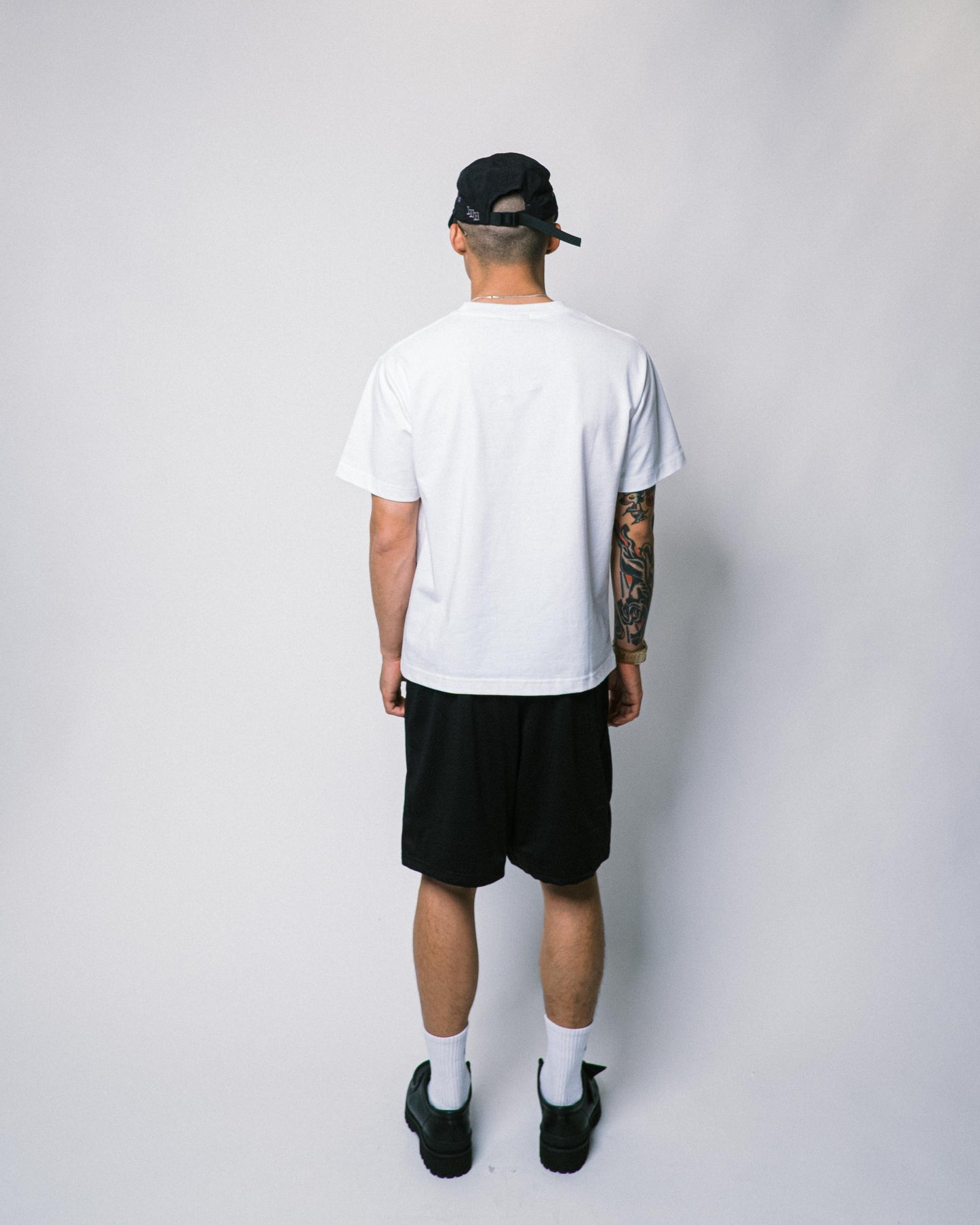 108WAREHOUSE - Stripe Logo Mesh Shorts - Blue