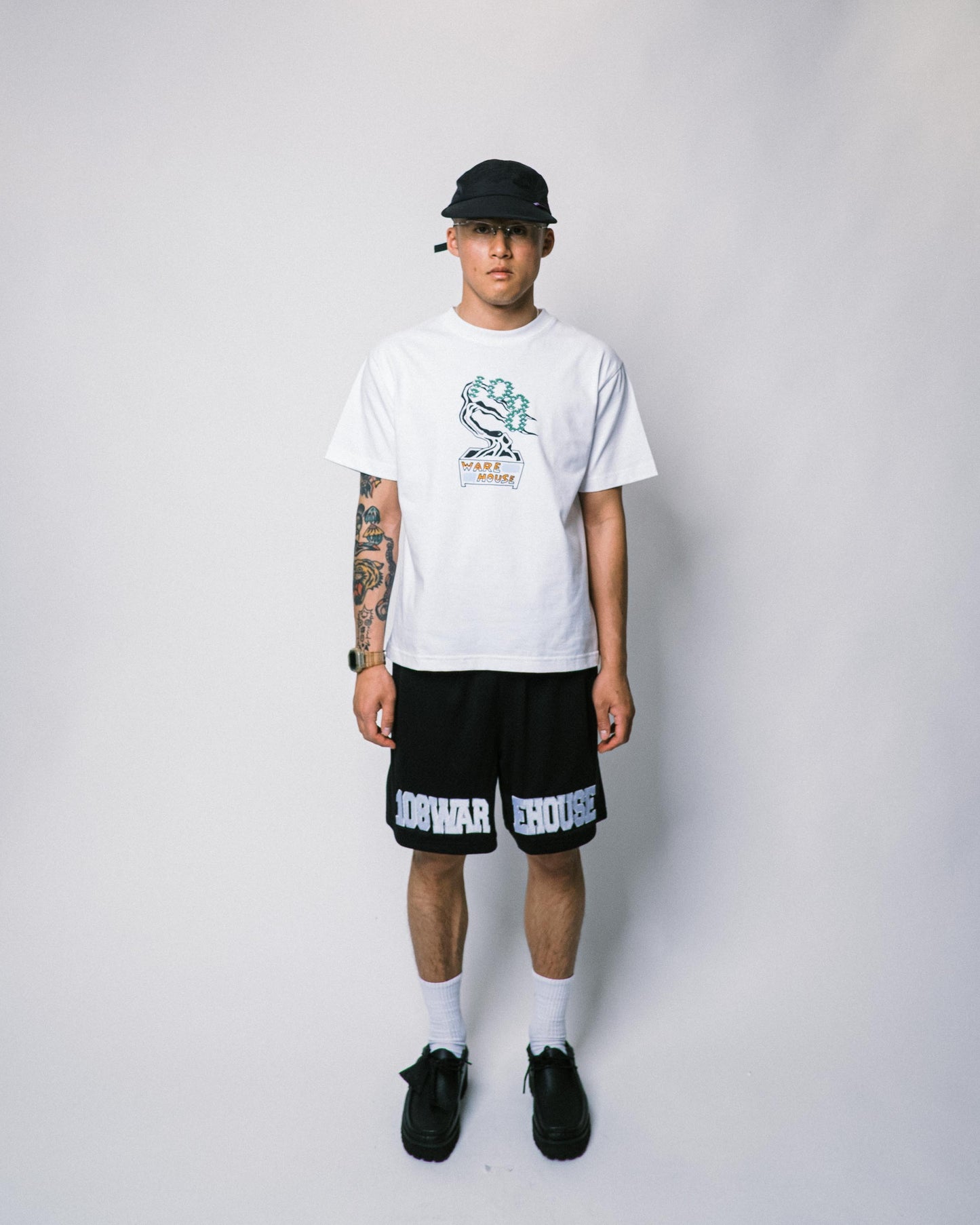 108WAREHOUSE - EHOUSE Mesh Shorts - Black / Grey