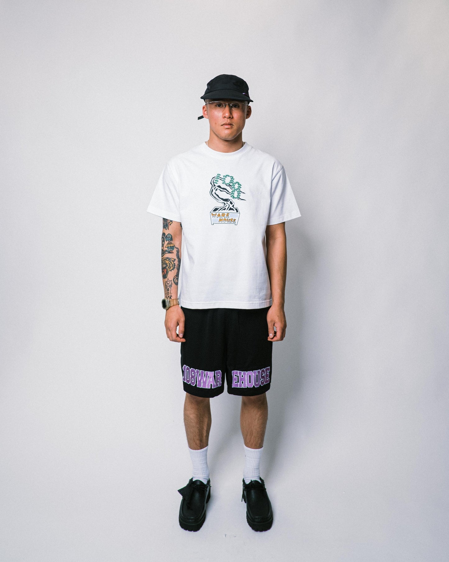 108WAREHOUSE - EHOUSE Mesh Shorts - Black / Purple