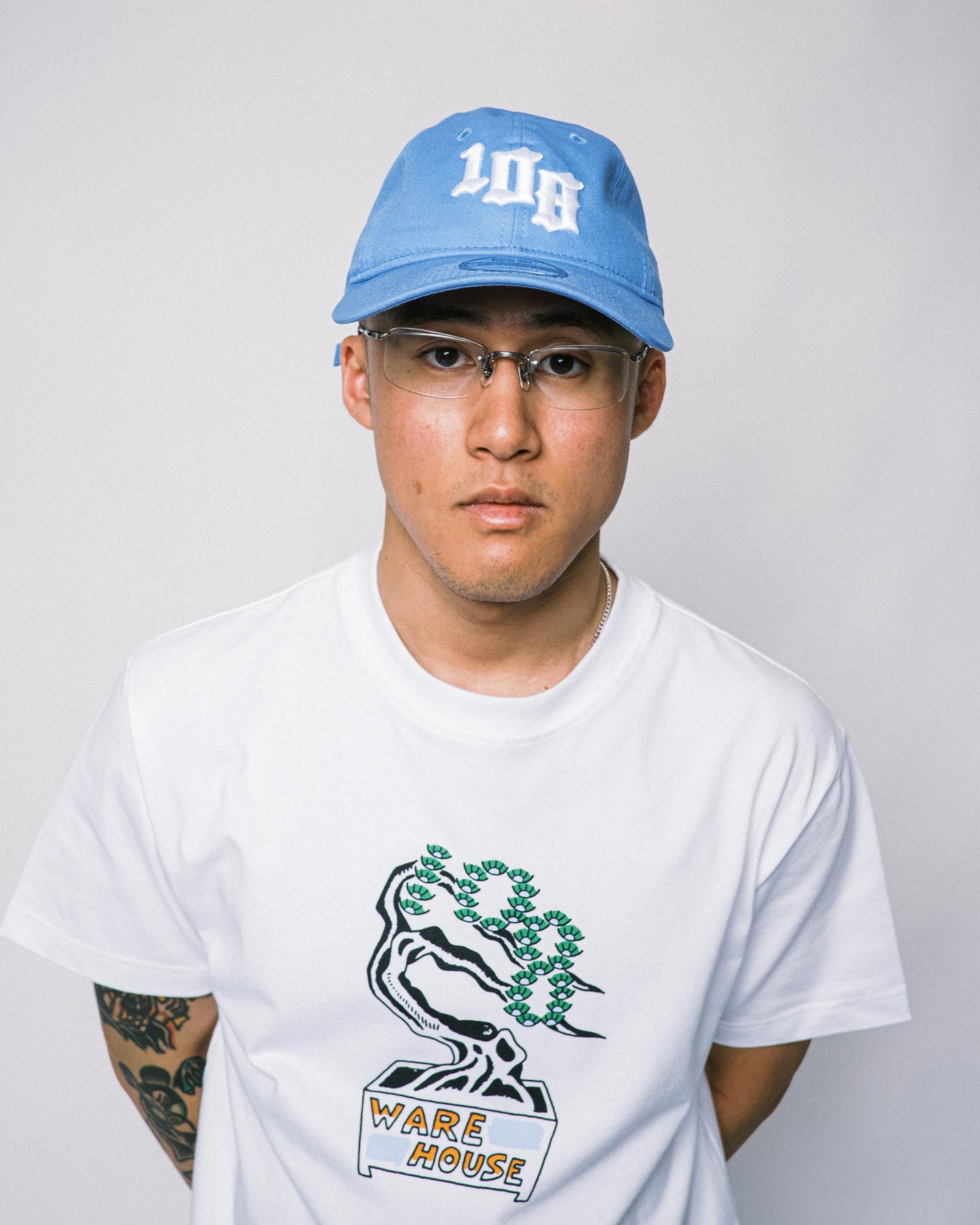 108WAREHOUSE x New Era - 9TWENTY Team Logo Cap - Sky Blue