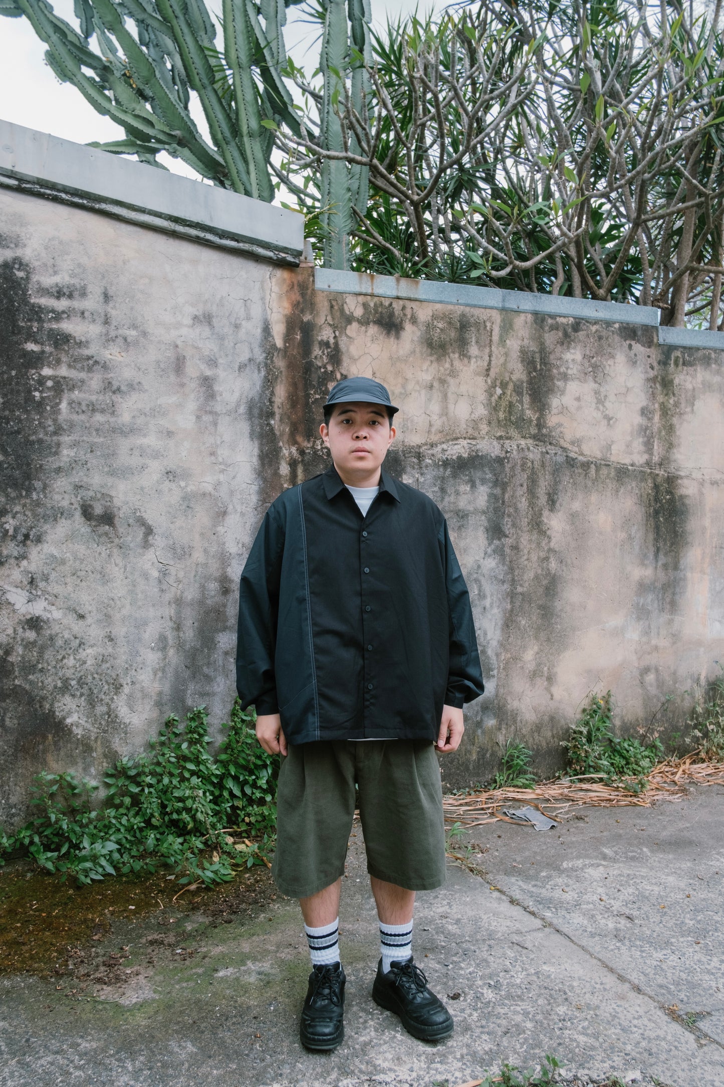 Melsign - Patched OV-L/S Shirt - Black