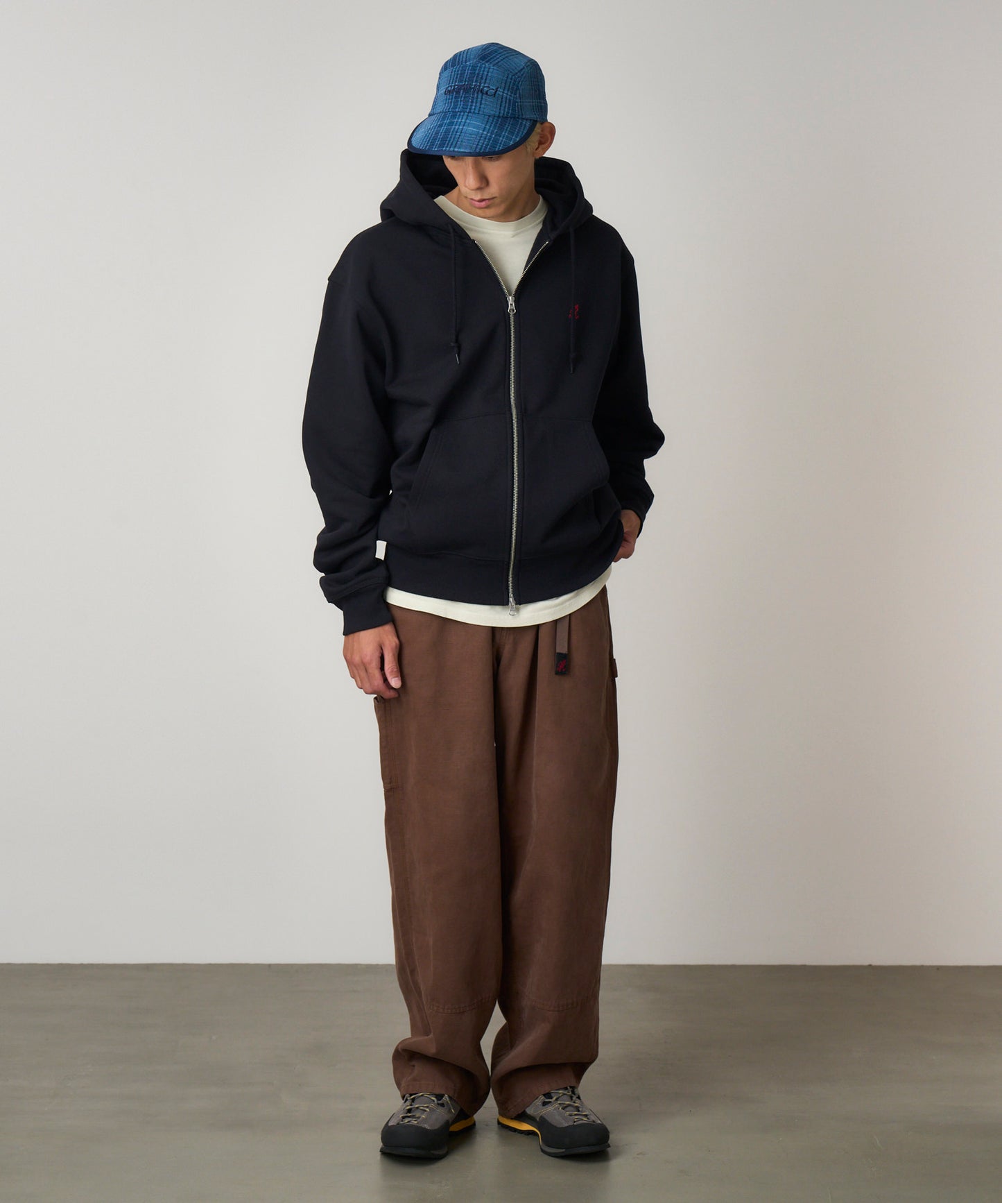 Gramicci - Long Bill Cap - Indigo Checkered Plaid