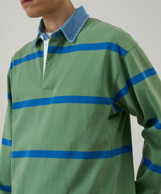 Gramicci - Langdon Rugby Shirt - Olive/Blue