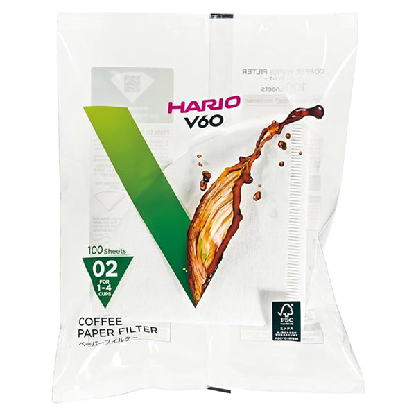 Hario - V60 Paper Filter 02 - White - 100 sheets
