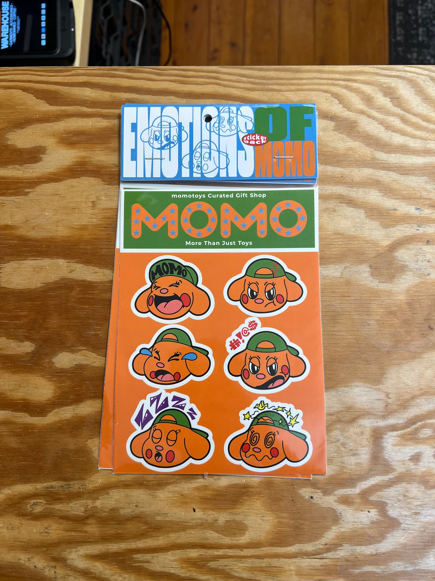 Momotoys - Emotions of Momo Sticker Sheet - Multi