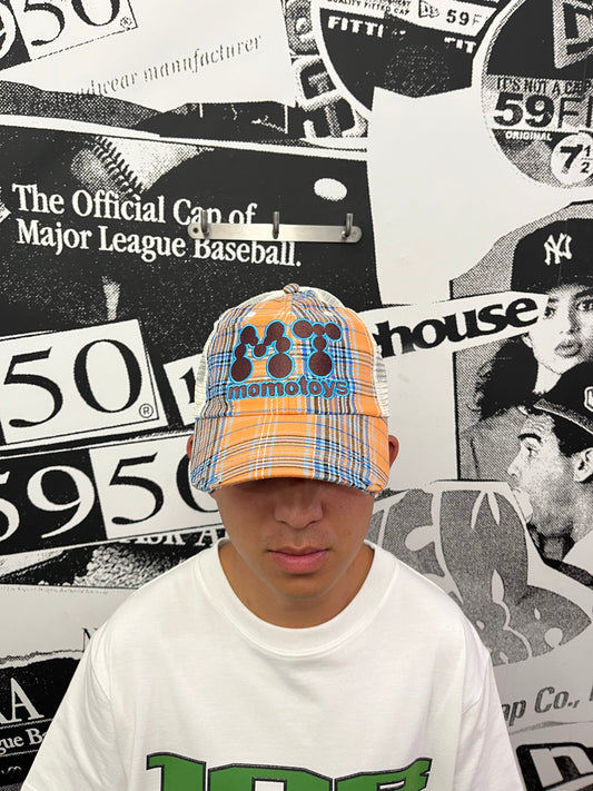 Momotoys - MT Hat - Orange Plaid