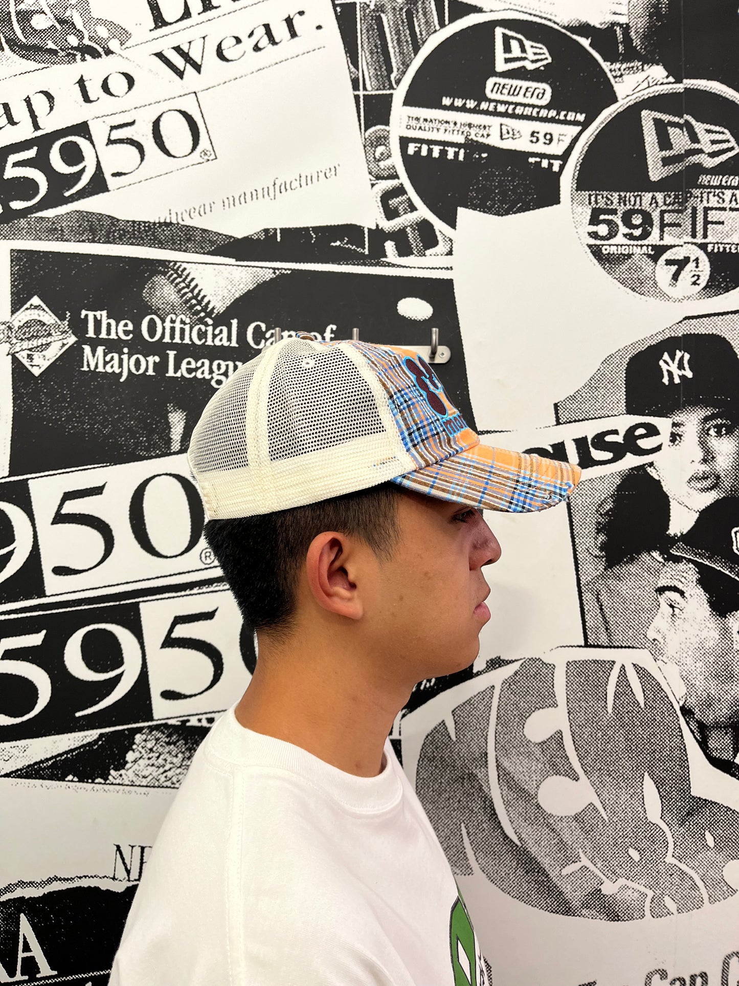 Momotoys - MT Hat - Orange Plaid