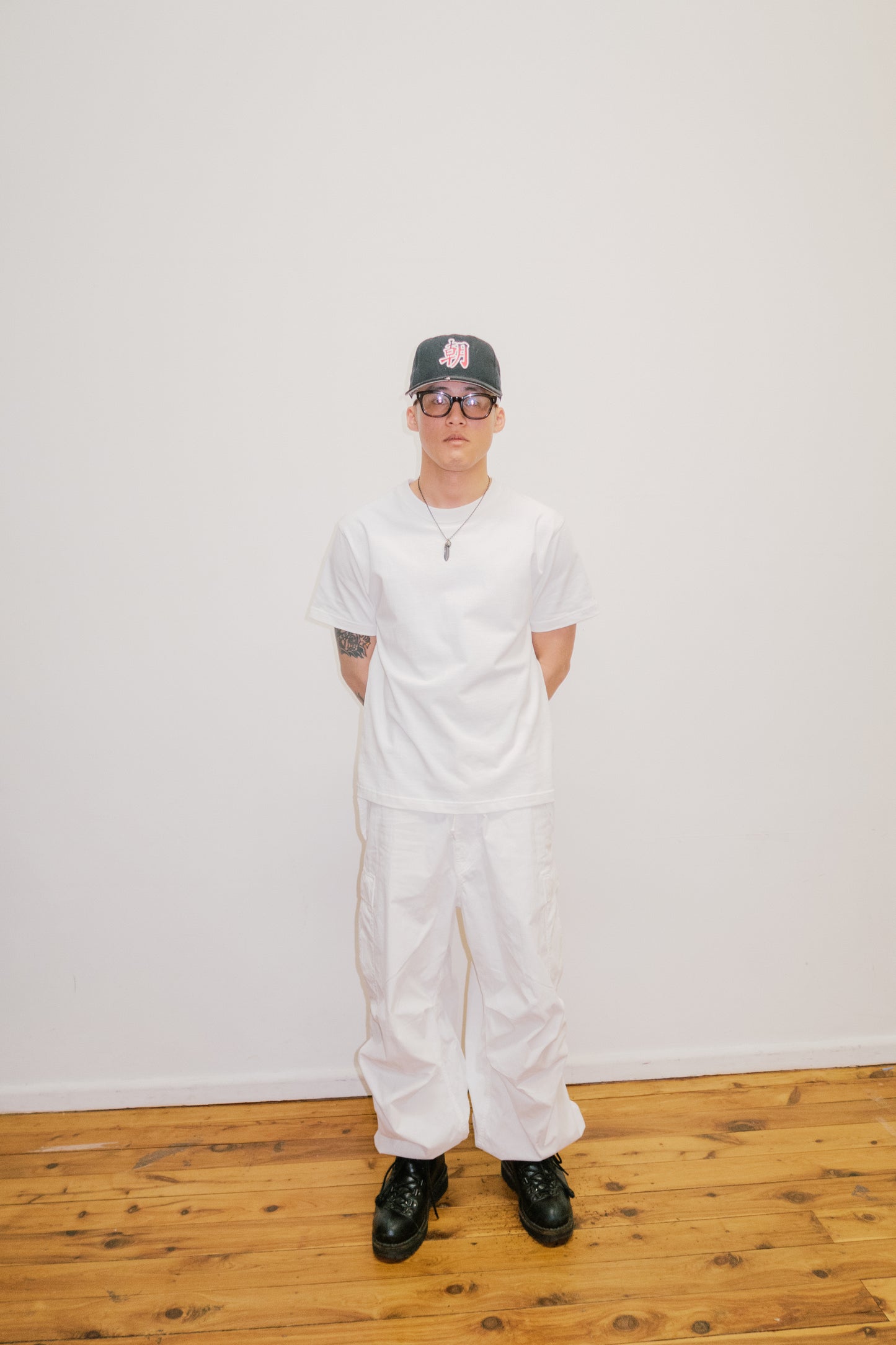 Army Twill - Cotton Nylon Cargo Pants - White