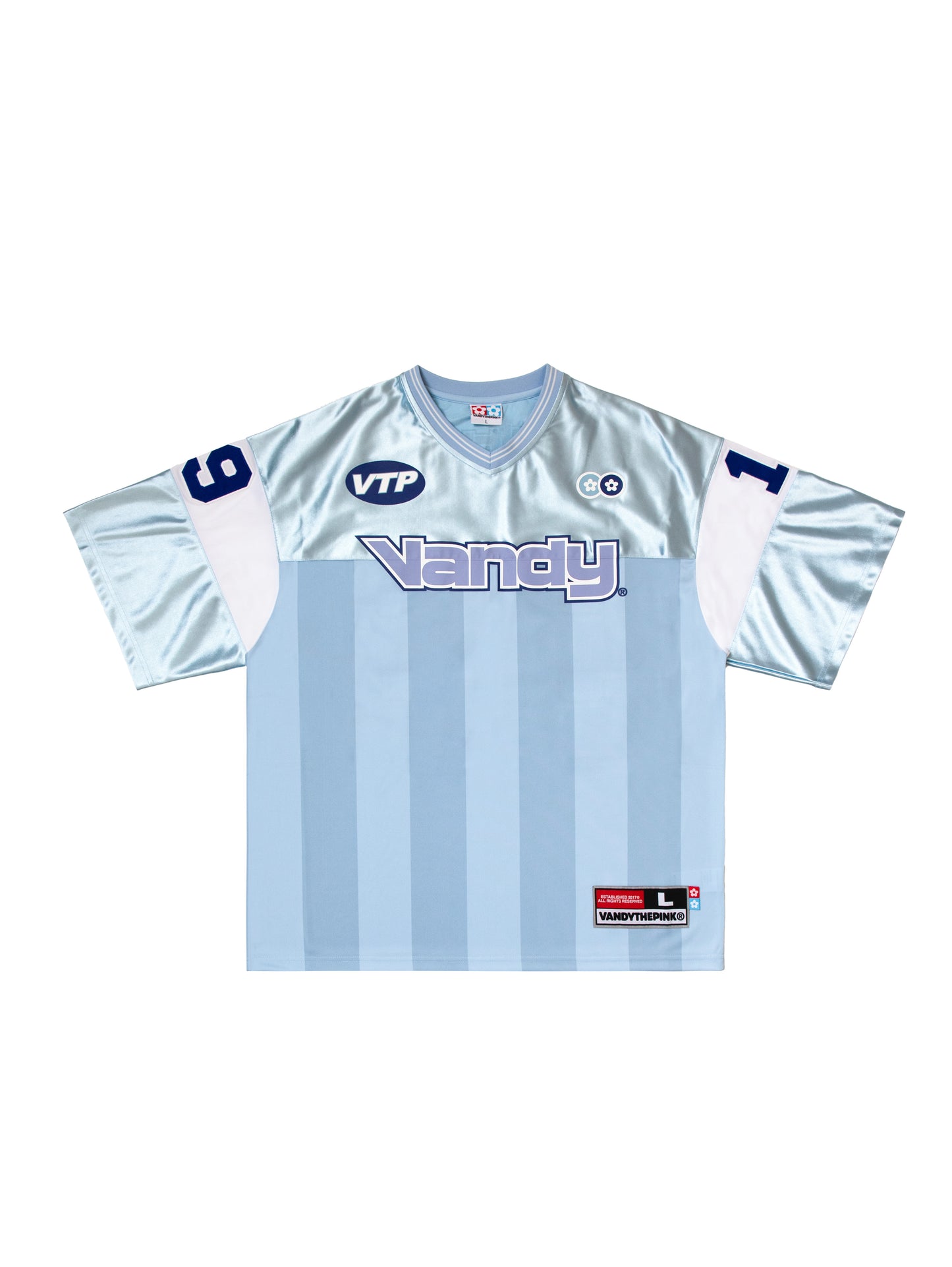 VANDYTHEPINK - Football Jersey - Sky Blue