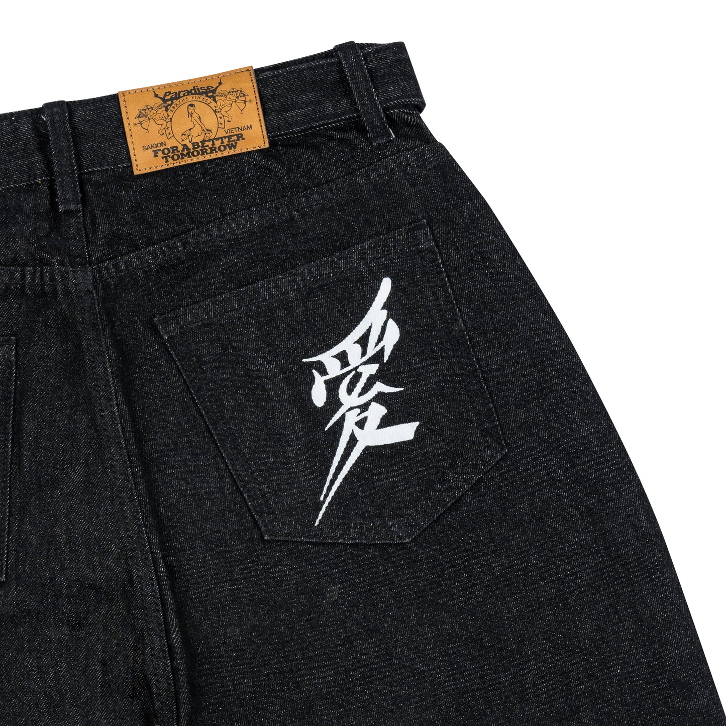 Paradise4Saigon - PRD Baggy Denim Pants V3 - Black