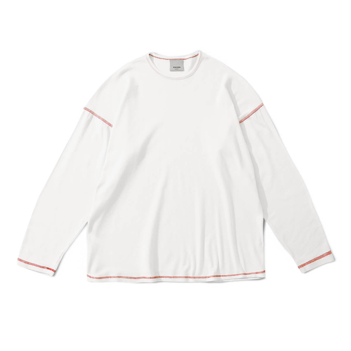 Pseushi - Heavy Rib Tee LS - White