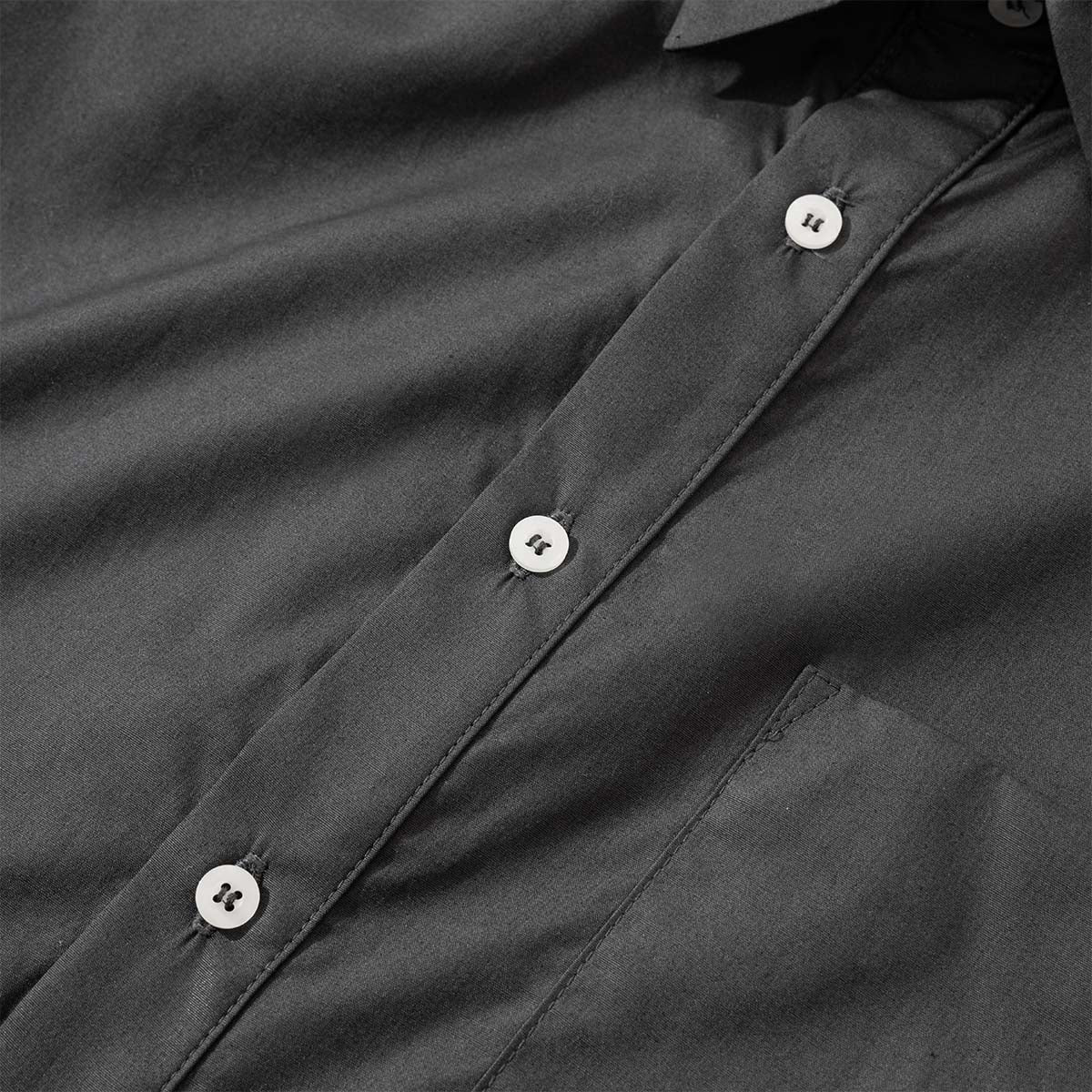 Pseushi - Short Sleeve Shirt - Charcoal