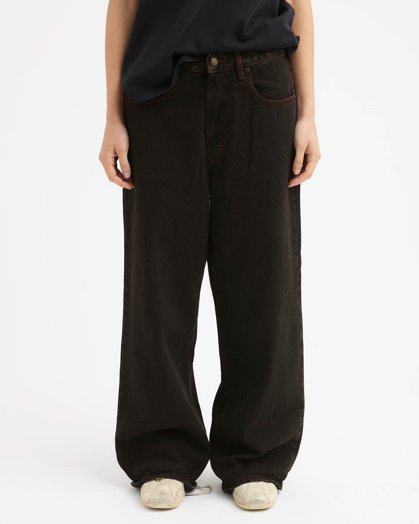 Pseushi - Loose Jeans - Mud Wash
