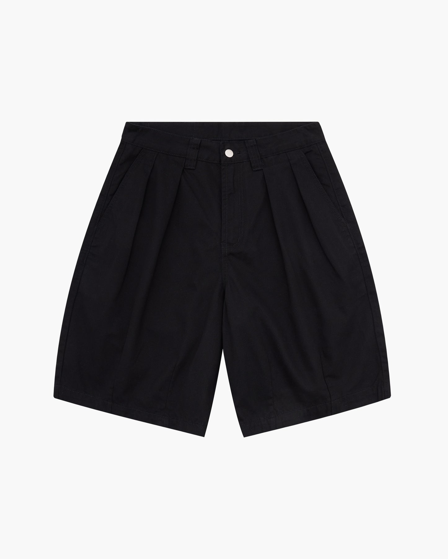 Pseushi - Pleated Balloon Shorts - Black