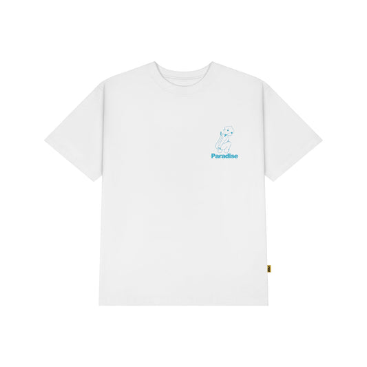 Paradise4Saigon - Bad Angel Baby Tee - White