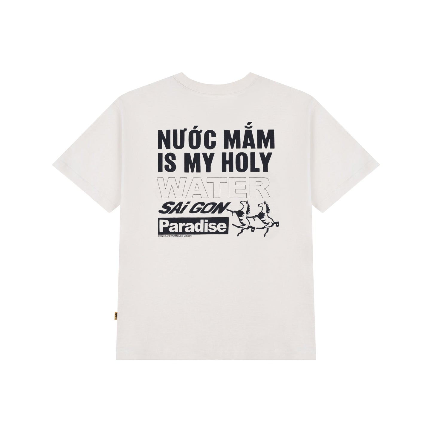 Paradise4Saigon - Holy Nuoc Mam T-Shirt - Cream