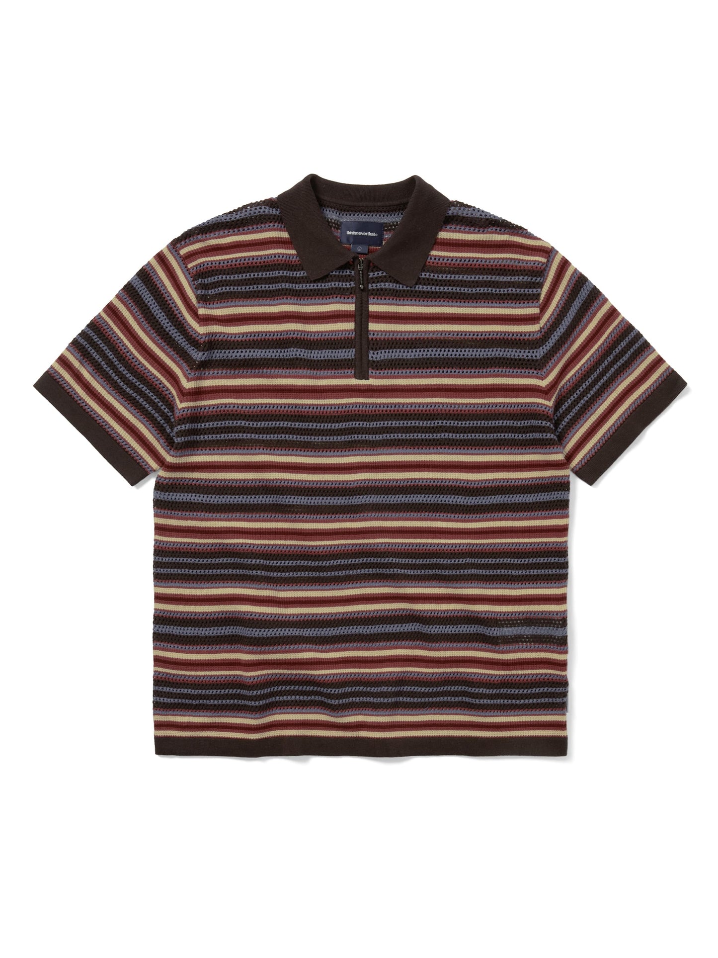 thisisneverthat - Striped S/S Knit Polo