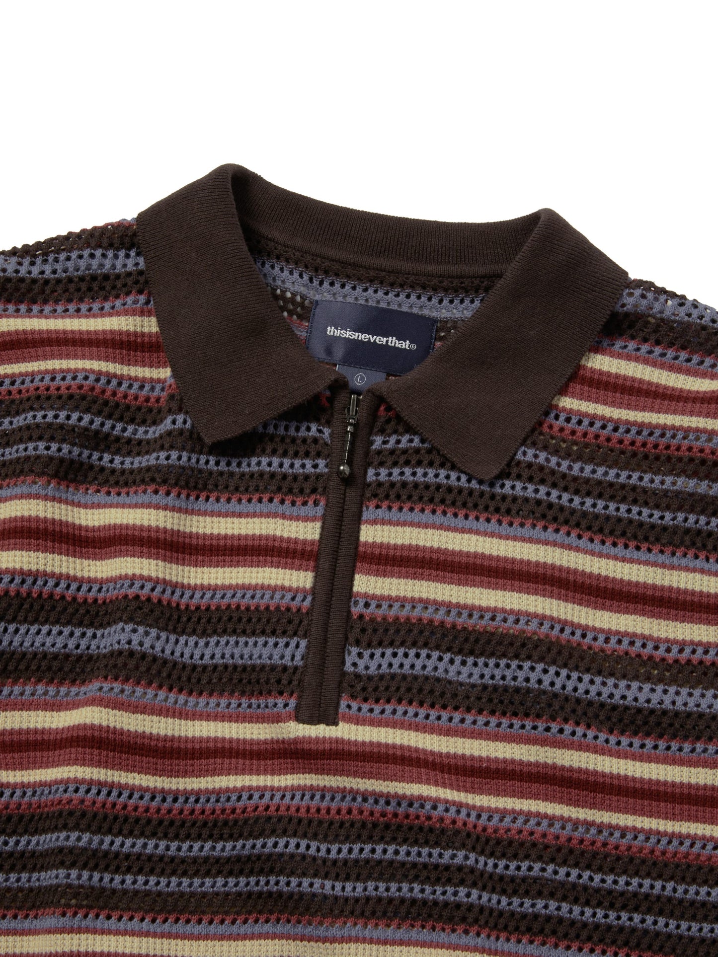 thisisneverthat - Striped S/S Knit Polo