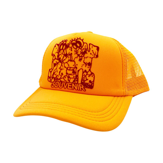 Den Souvenir - Aki Yamamoto Trucker Cap - Orange