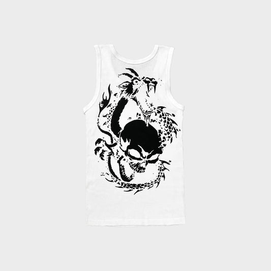 Lola's Hardware x Labros - Dragon Tank Top - White