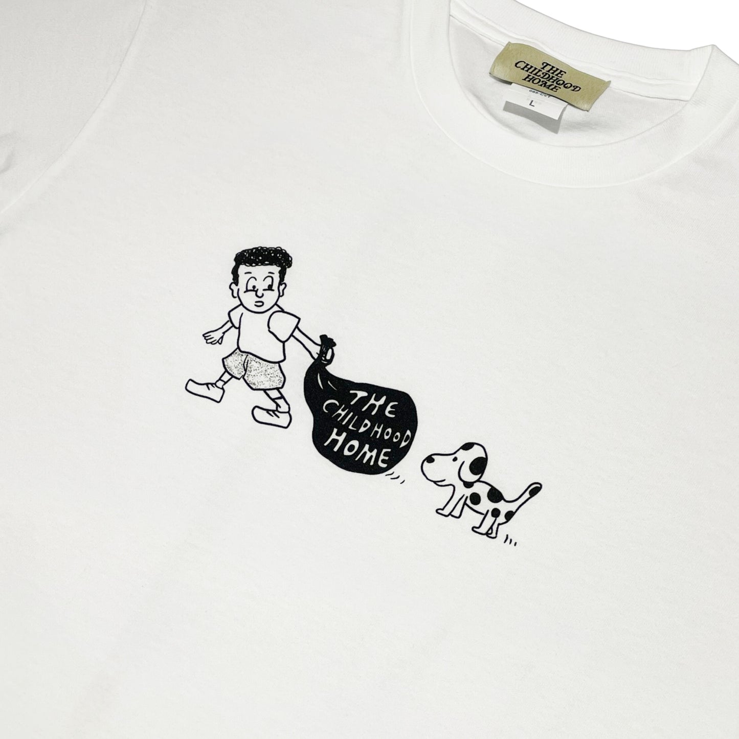 The Childhood Home - Me and Puppy Tee - White