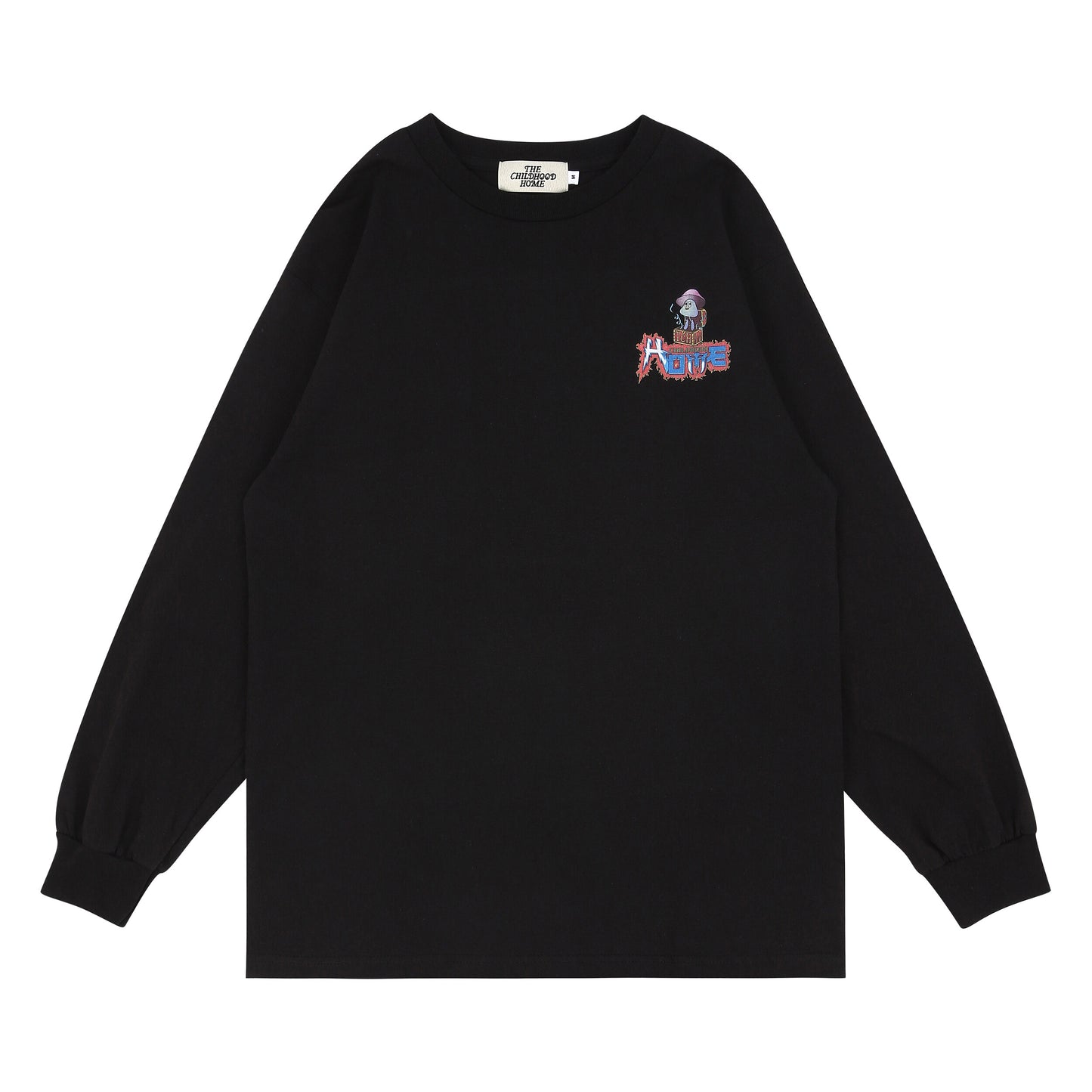 The Childhood Home - Ghost'n Homie L/S - Black