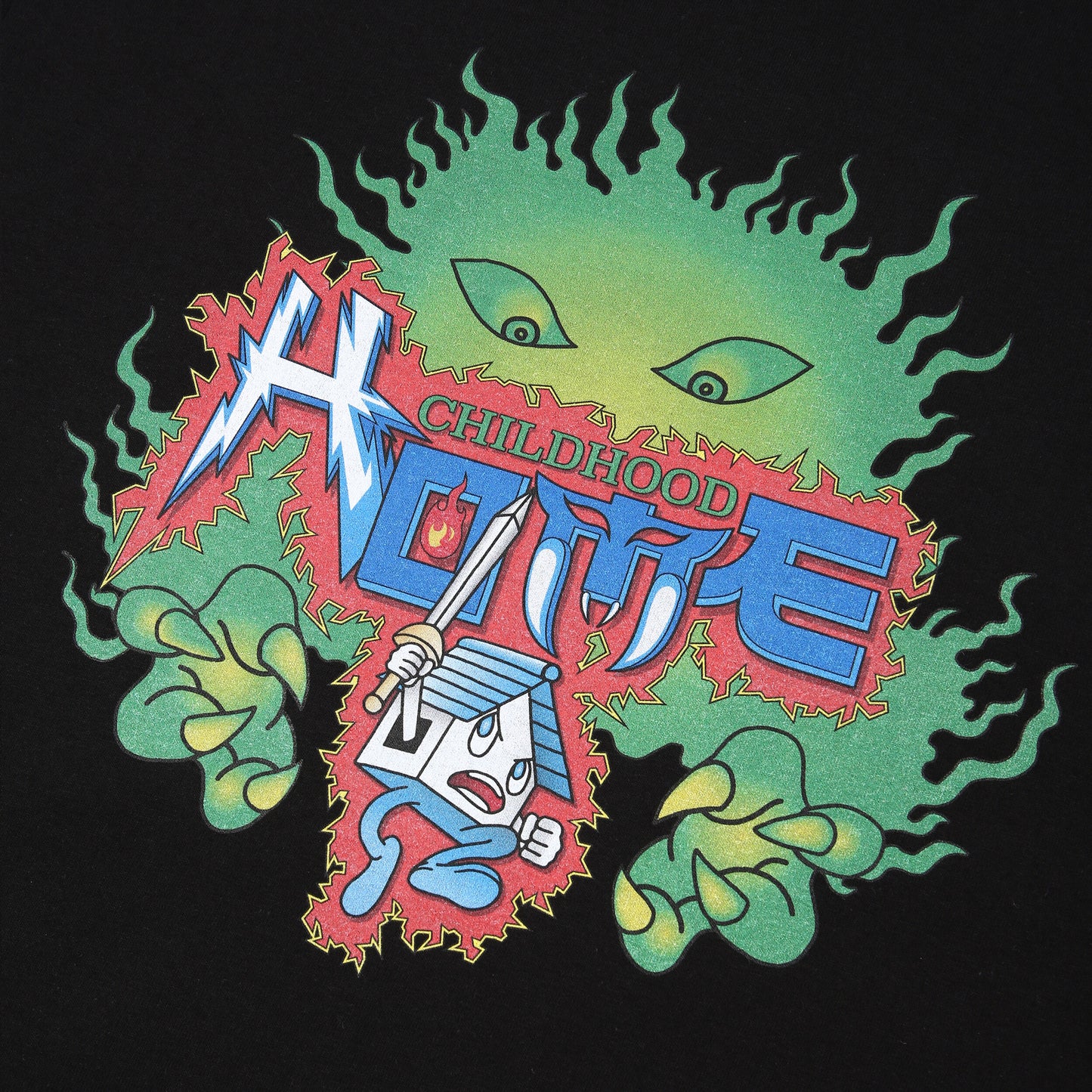 The Childhood Home - Ghost'n Homie L/S - Black