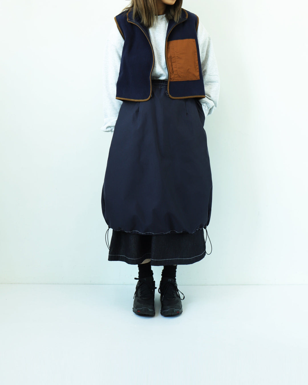 Workware - Mrs.Workware Lounge Skirt #576 - Denim